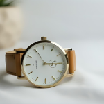 the right watch for an occasion is placed on a white table